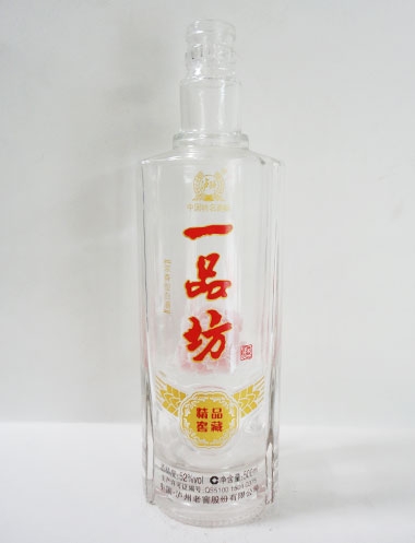 揭陽一品坊烤花玻璃酒瓶